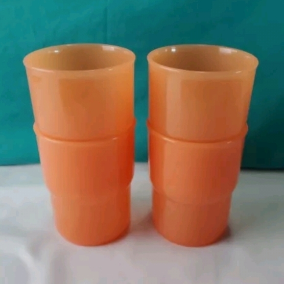 TUPPERWARE 12 Piece Tabletop Tumbler Bouquet Set Spring Colors Green Orange Pink - Picture 13 of 16